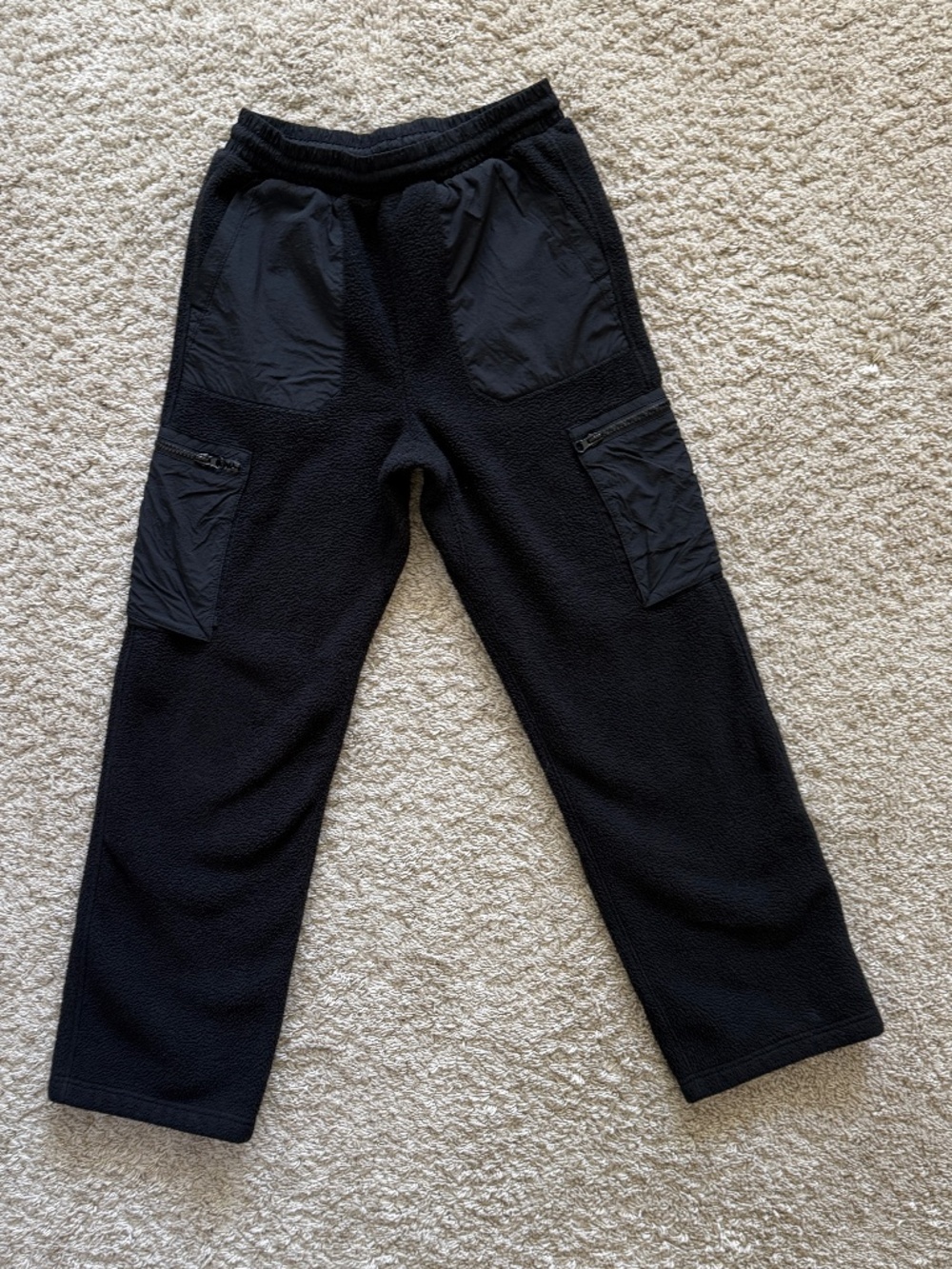 Gap Kids XXL 14-16 Black Sherpa Fleece Cargo Pants Utility Pocket Cozy Joggers